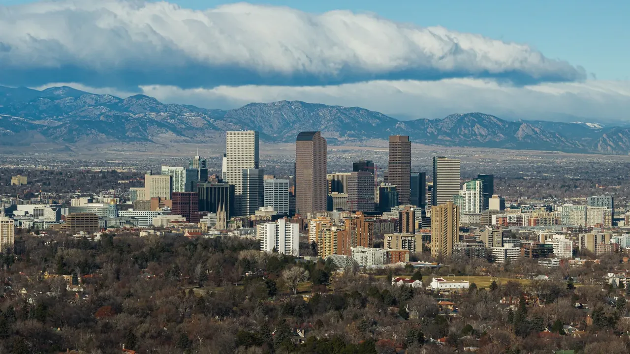 Drone photo of Downtown Denver — Denver, CO