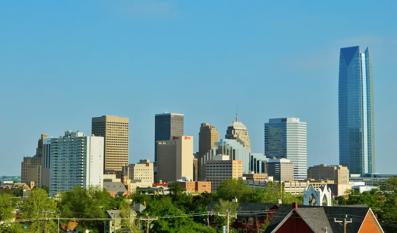The Central Business District of downtown Oklahoma City.
